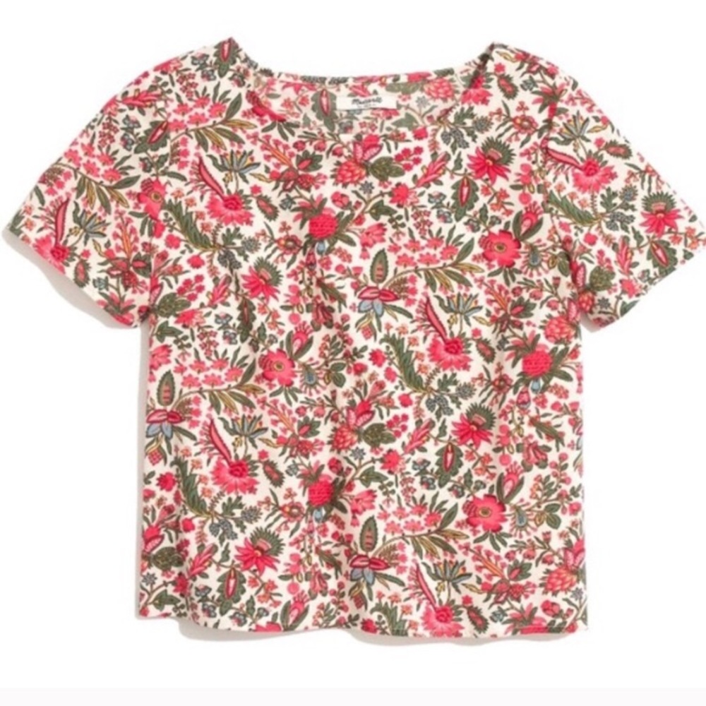 Madewell Scalloped back top
